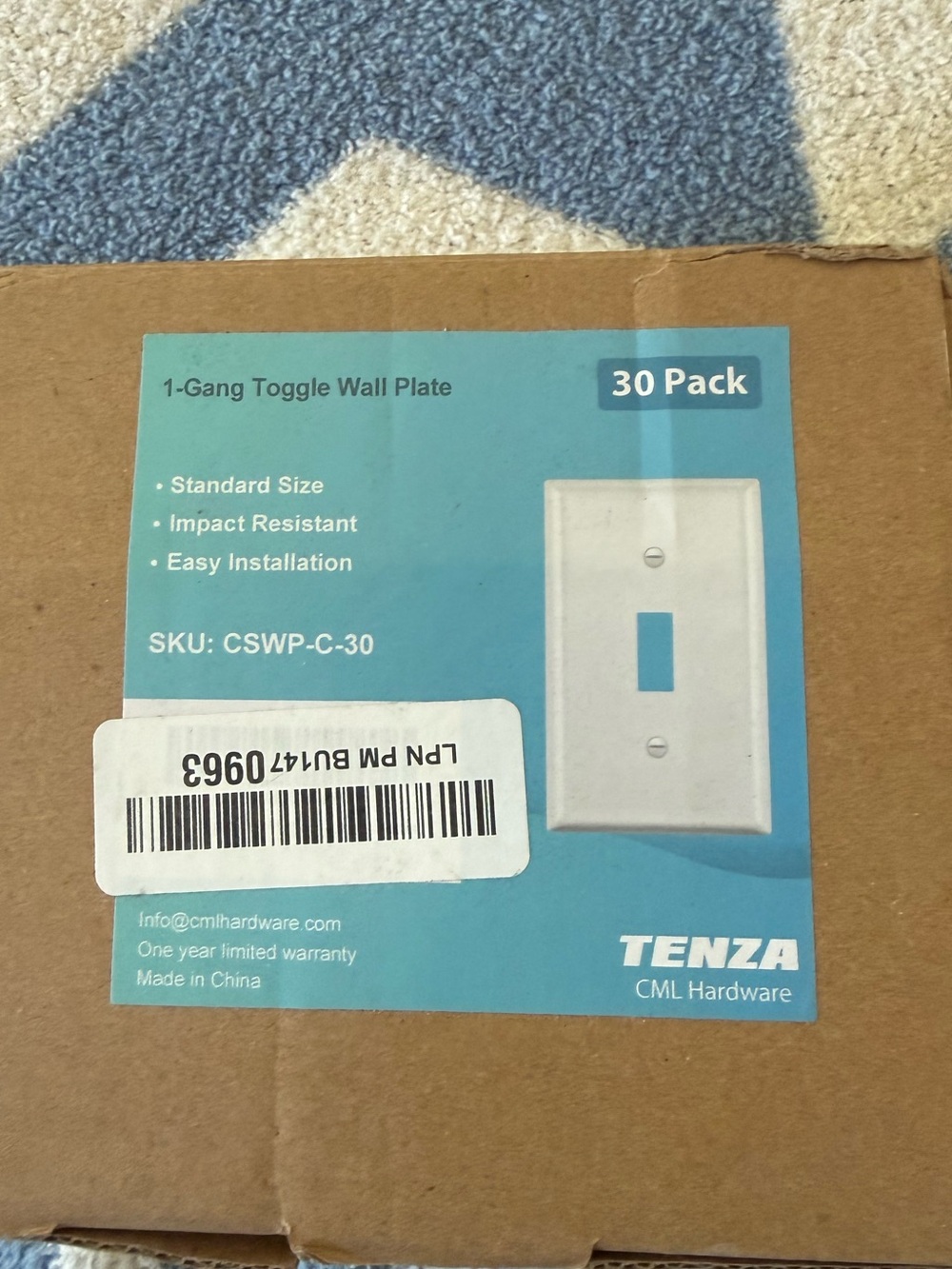 New 30 pack of outlet covers